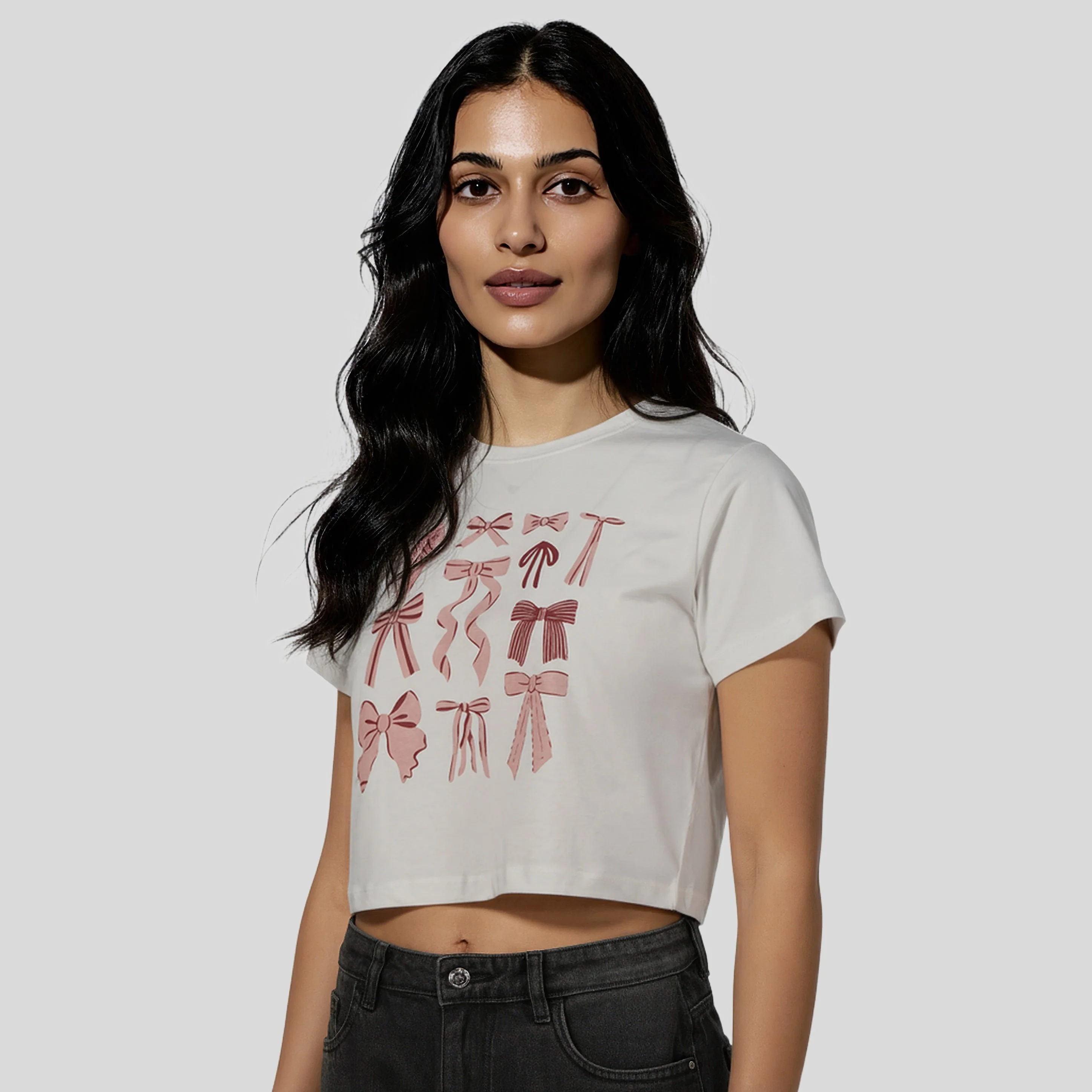 Cotton Graphic Crop T-Shirt - Image 5