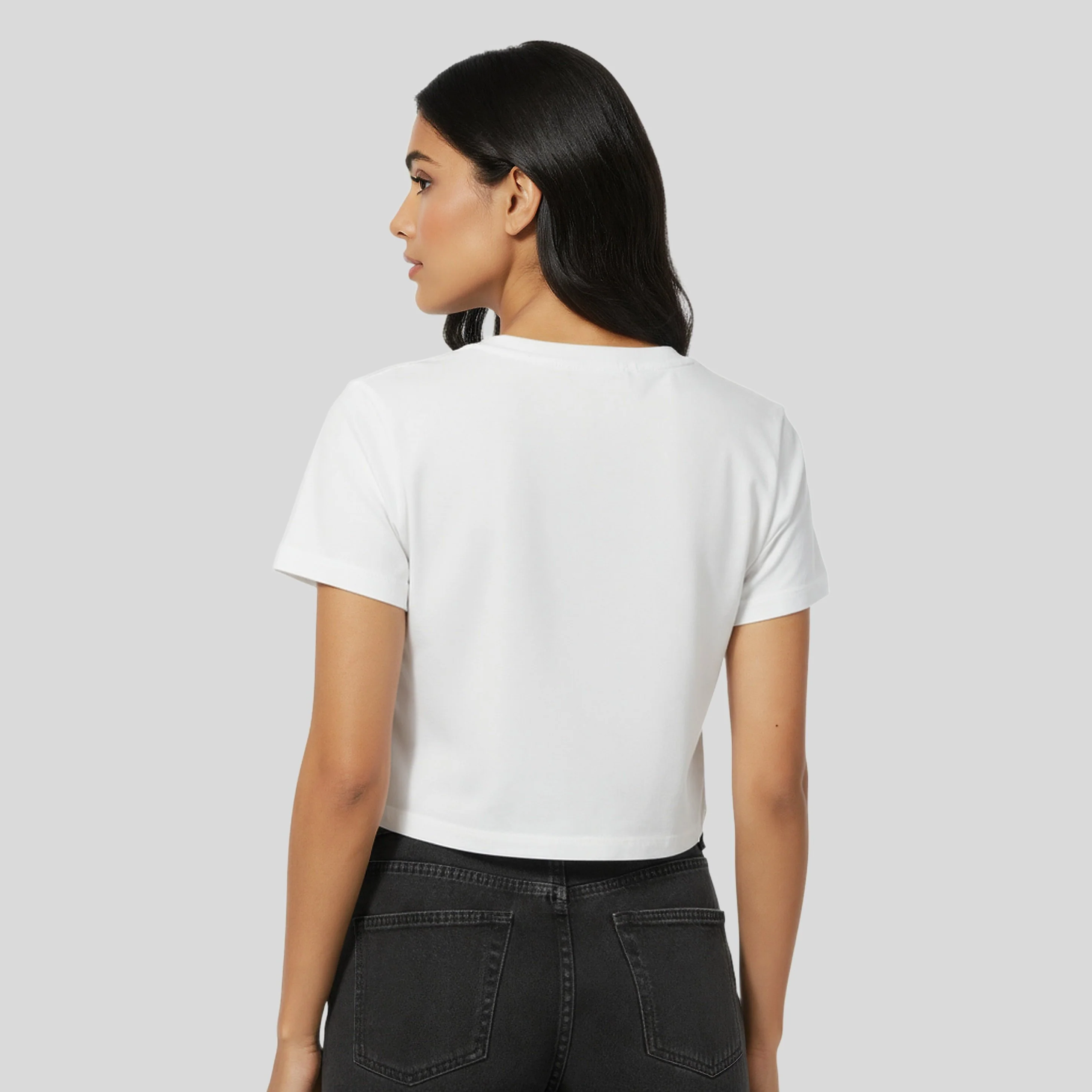 Cotton Graphic Crop T-Shirt - Image 3