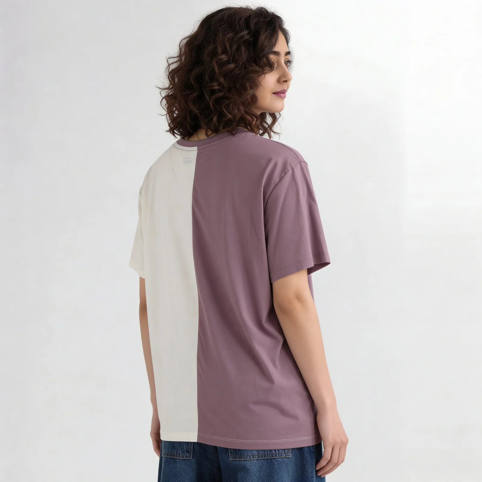 Cotton Graphic Longline Oversize T-Shirt - Image 3