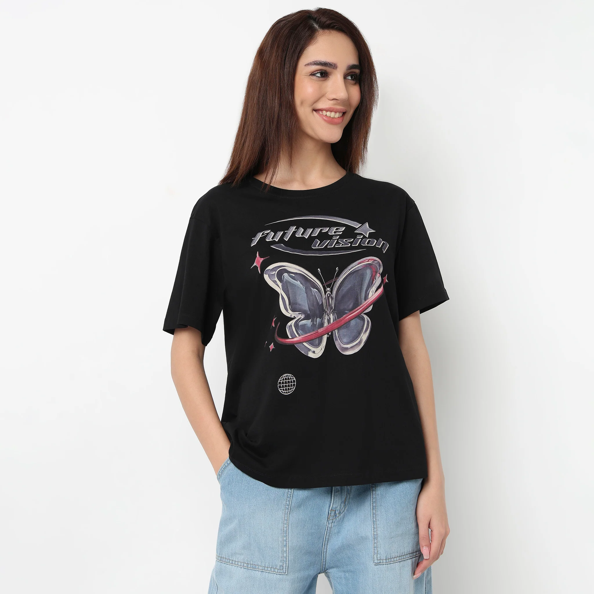 Cotton Graphic Oversize T-Shirt - Image 2