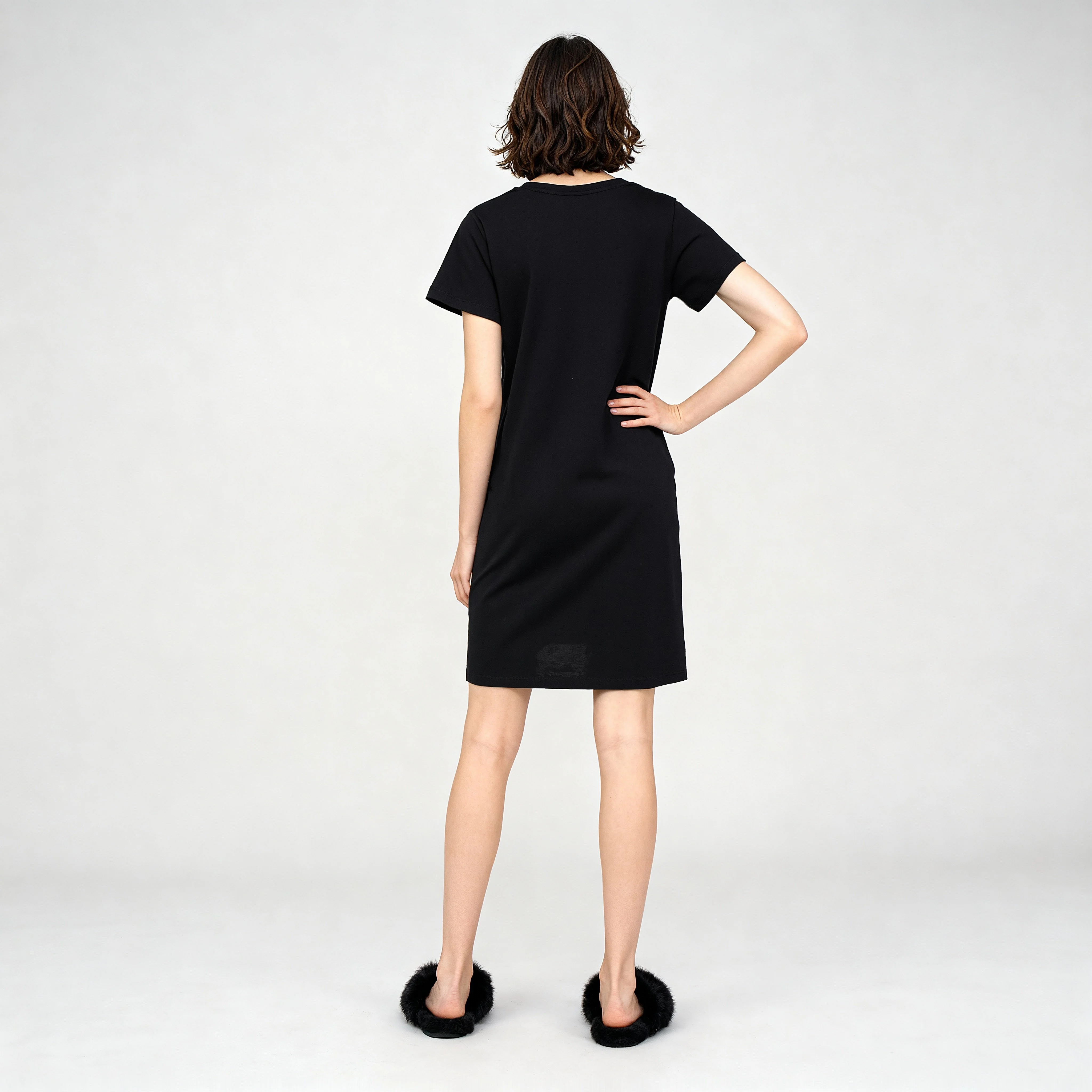 Cotton Graphic Short Gown - Image 3