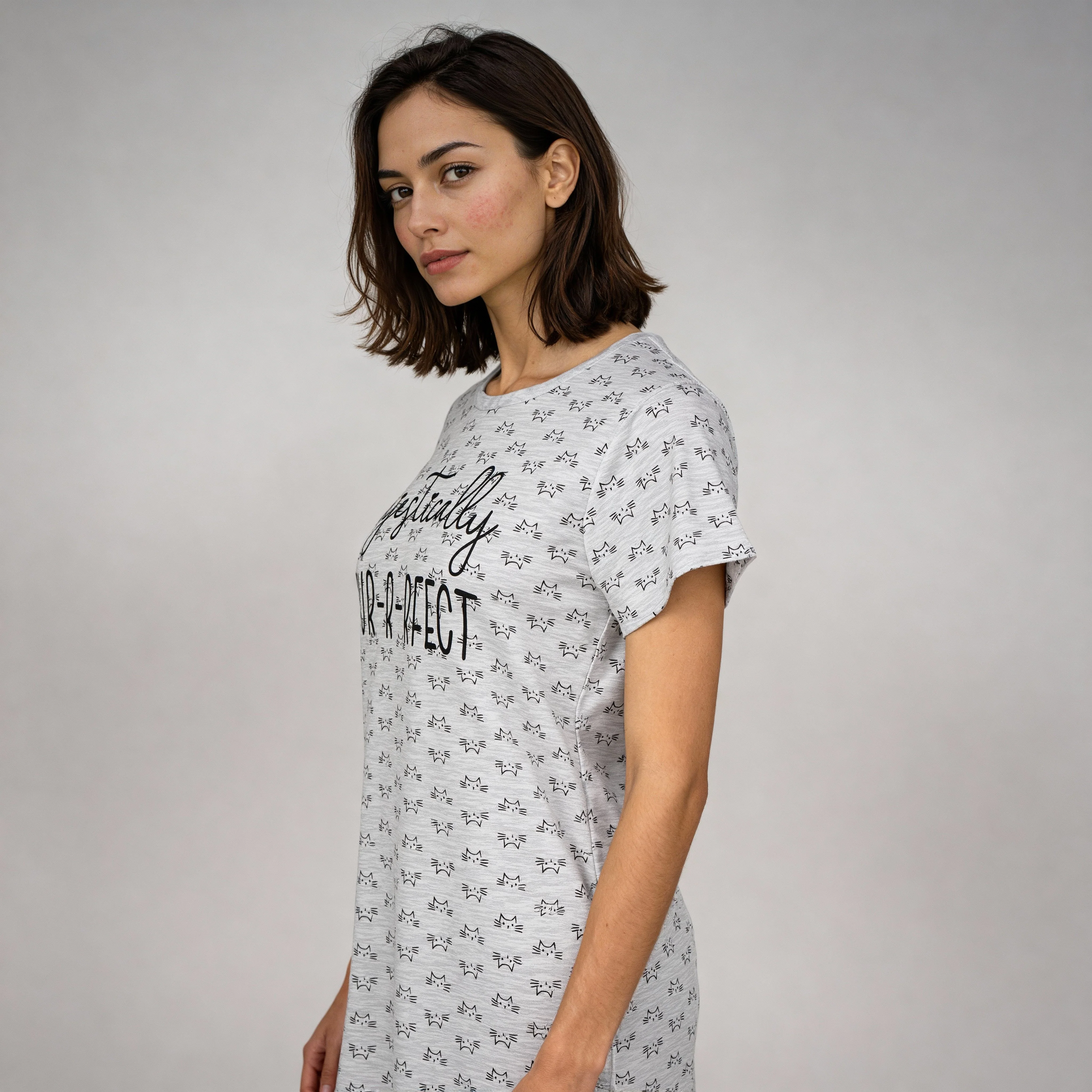 Cotton Graphic Short Gown - Image 2