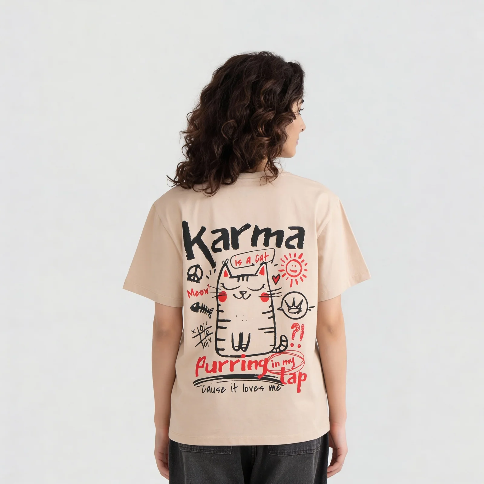 Oversize Graphic Crew Neck T-Shirt - Image 3