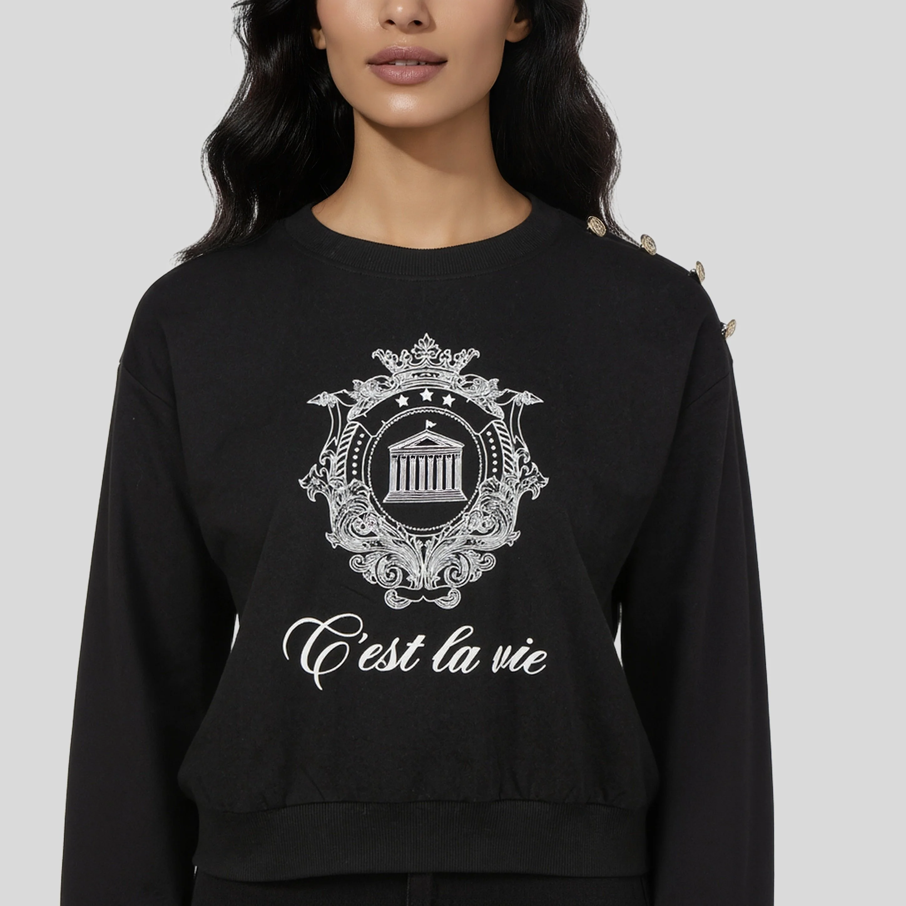 Cotton Graphic Sweat Tee - Image 4