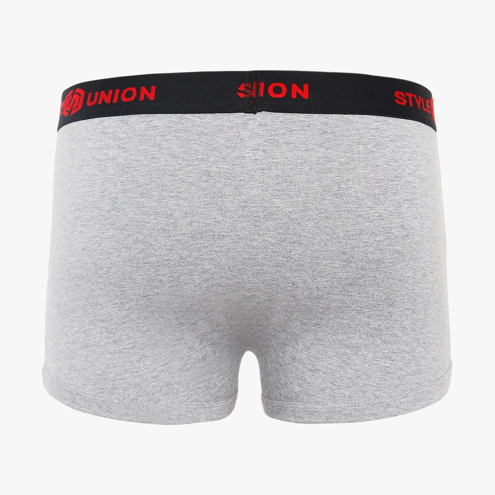 Cotton Grey Melange & Maroon Mens Brief - Image 2