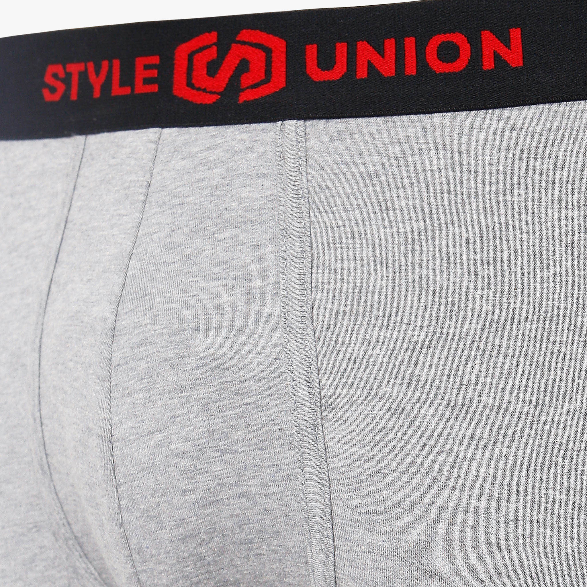 Cotton Grey Melange & Maroon Mens Brief - Image 3