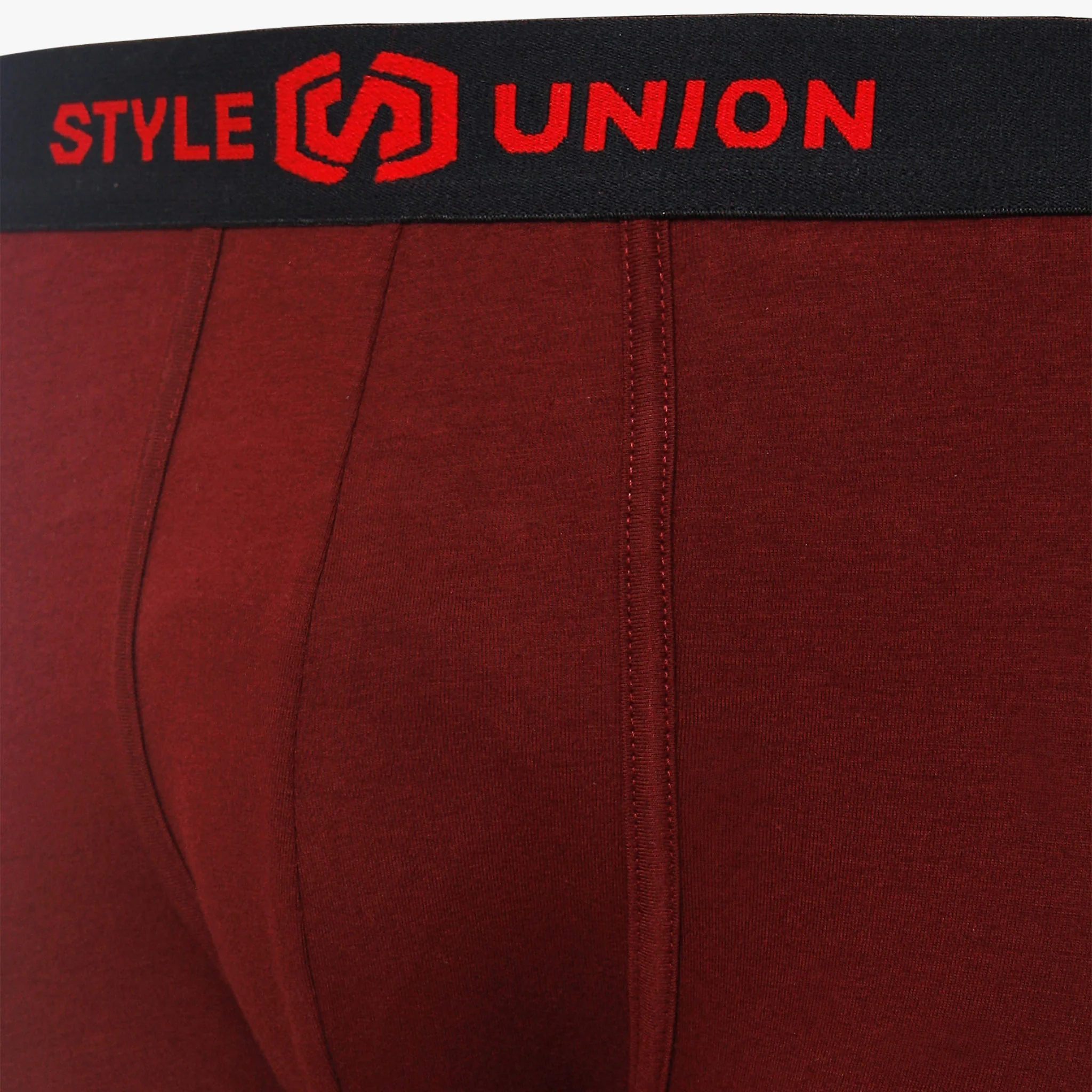Cotton Grey Melange & Maroon Mens Brief - Image 6