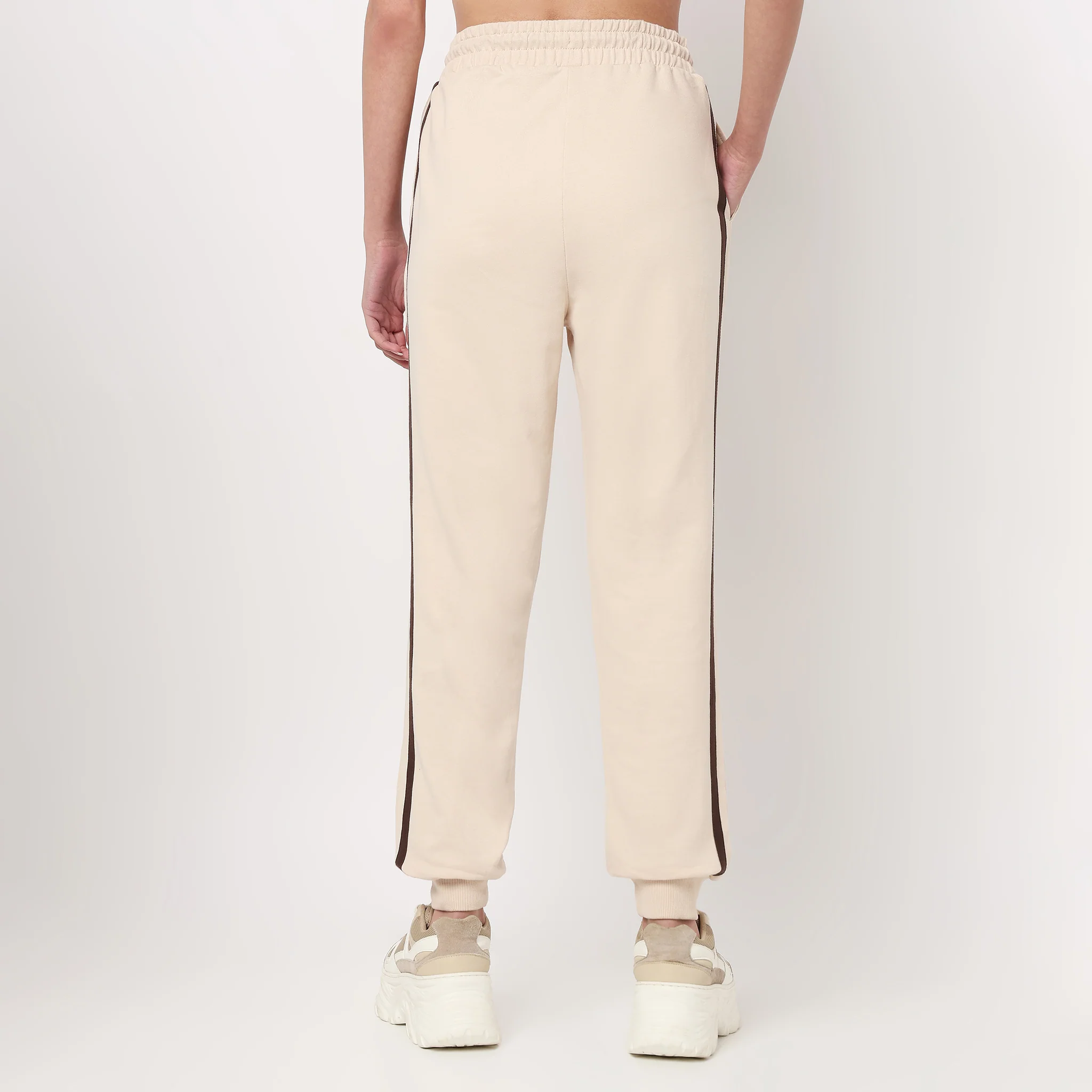 Cotton High Rise Joggers - Image 3