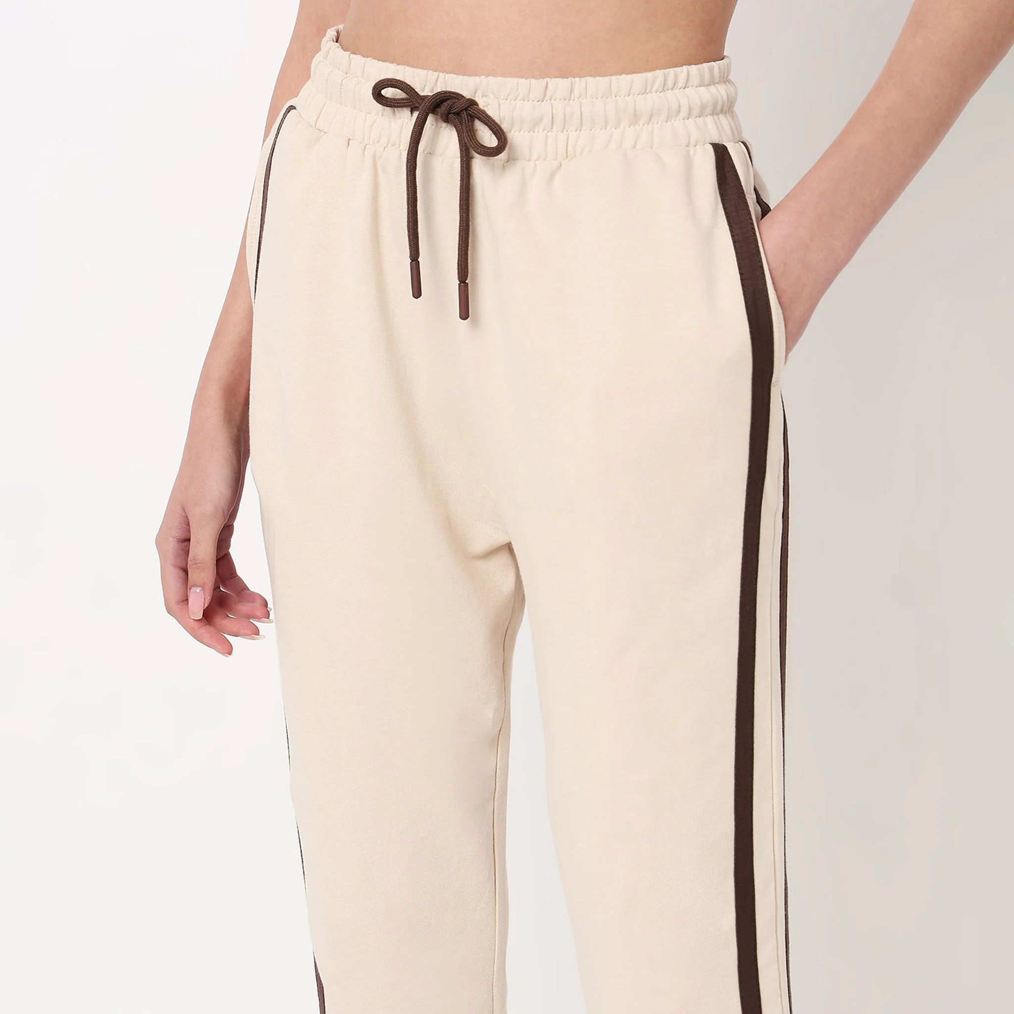 Cotton High Rise Joggers - Image 4