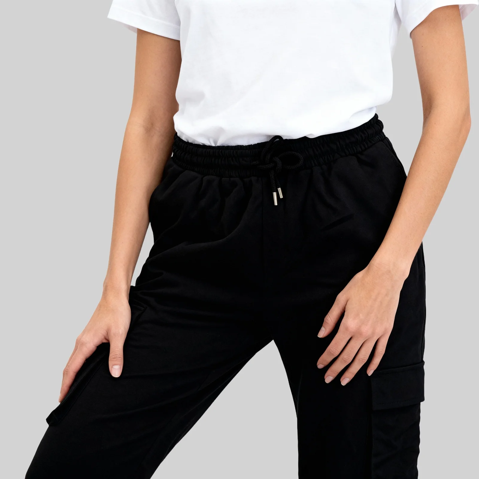 Cotton High Rise Joggers - Image 4