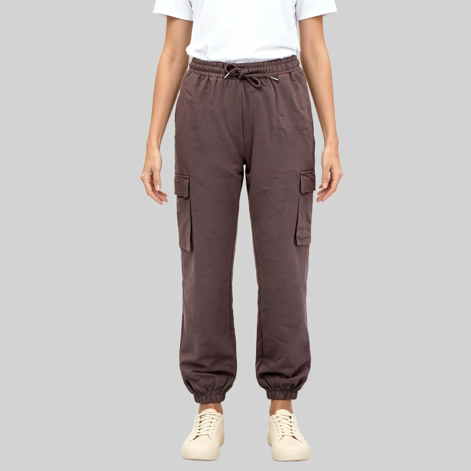 Cotton High Rise Joggers - Image 7