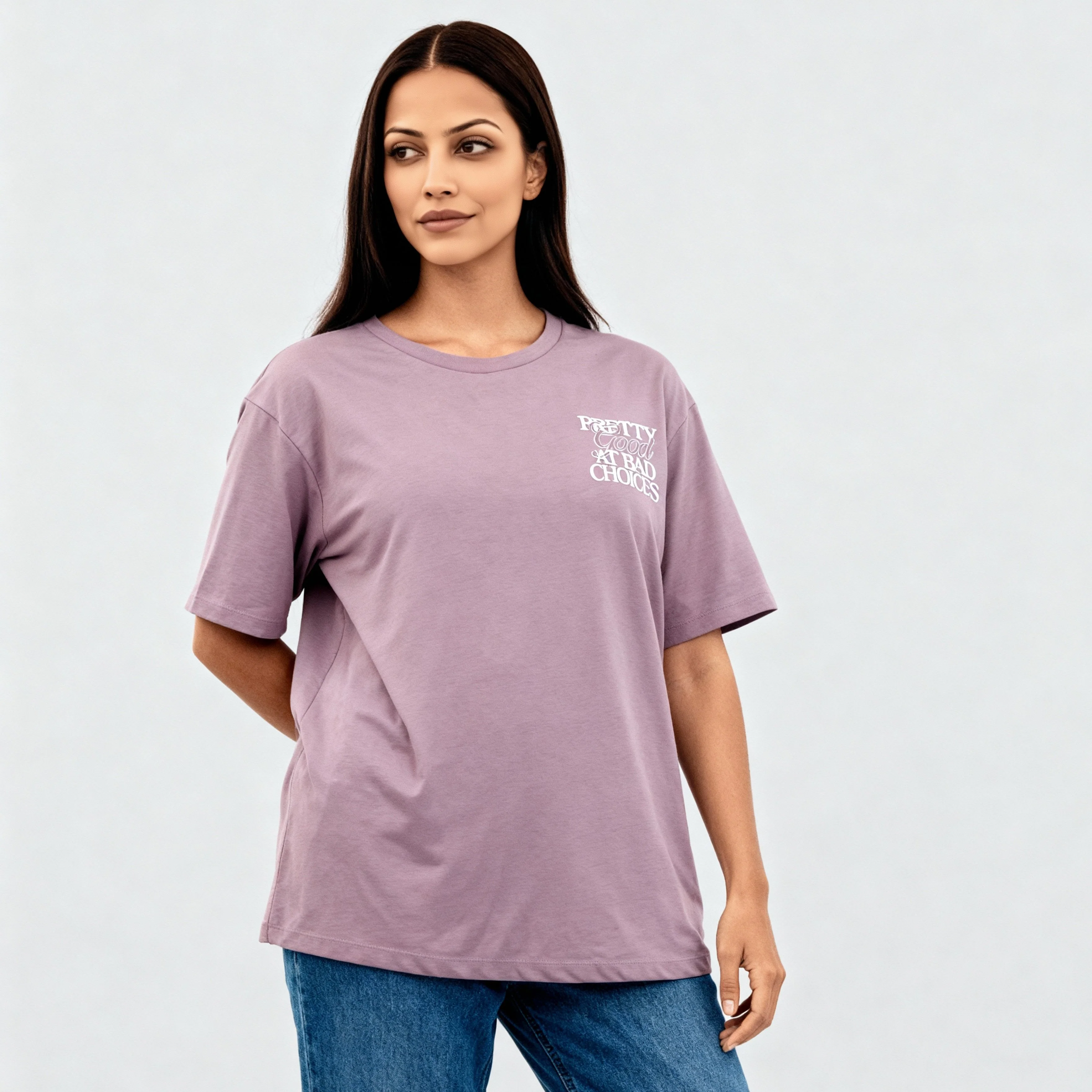 Cotton Knitted Graphic Oversize T-Shirt - Image 5