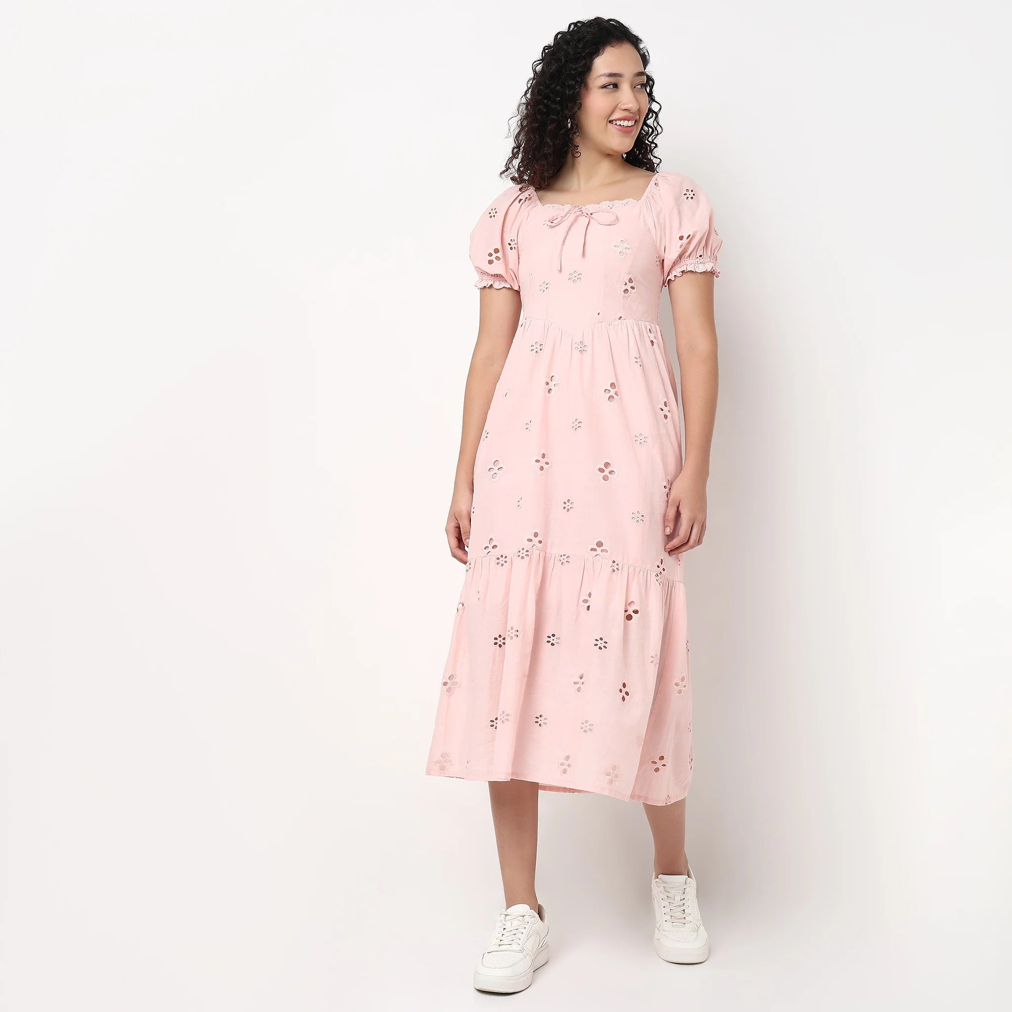 Cotton Maxi Dress With Schfilli - Image 2