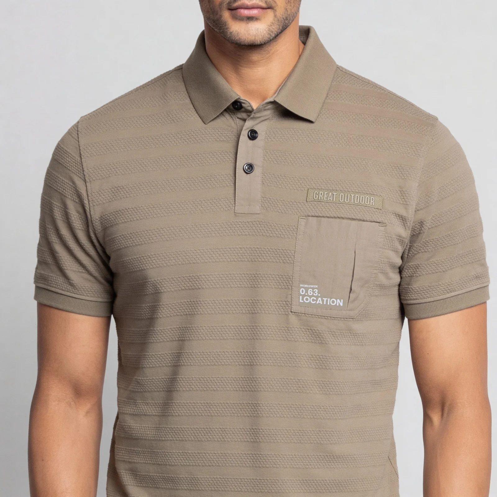 Cotton Milita Polo T-Shirt - Image 4