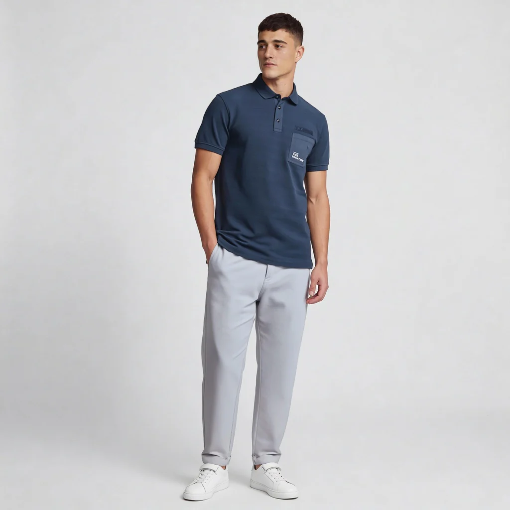 Cotton Milita Polo T-Shirt - Image 6