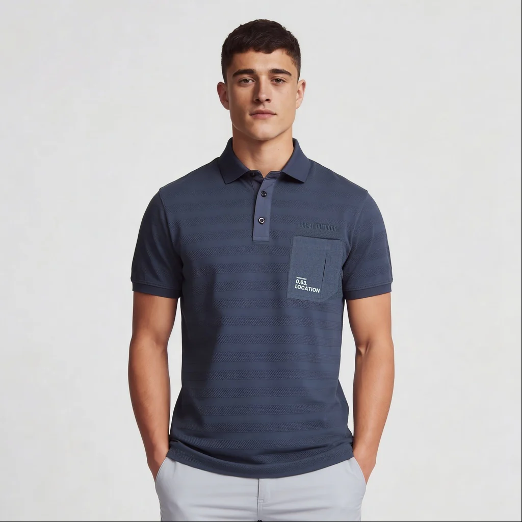 Cotton Milita Polo T-Shirt - Image 7