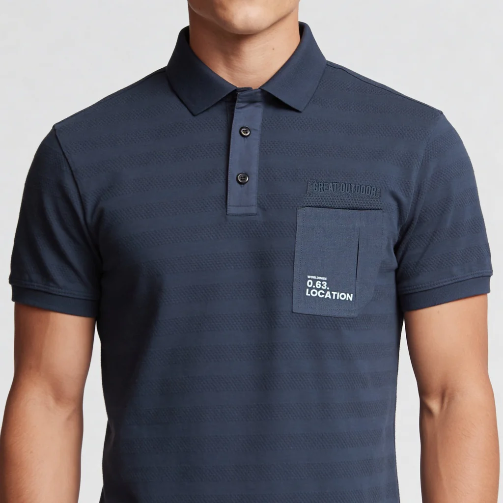 Cotton Milita Polo T-Shirt - Image 9