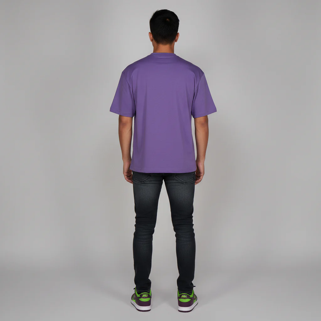 Cotton Oversize Graphic Slogan T-Shirt - Image 3