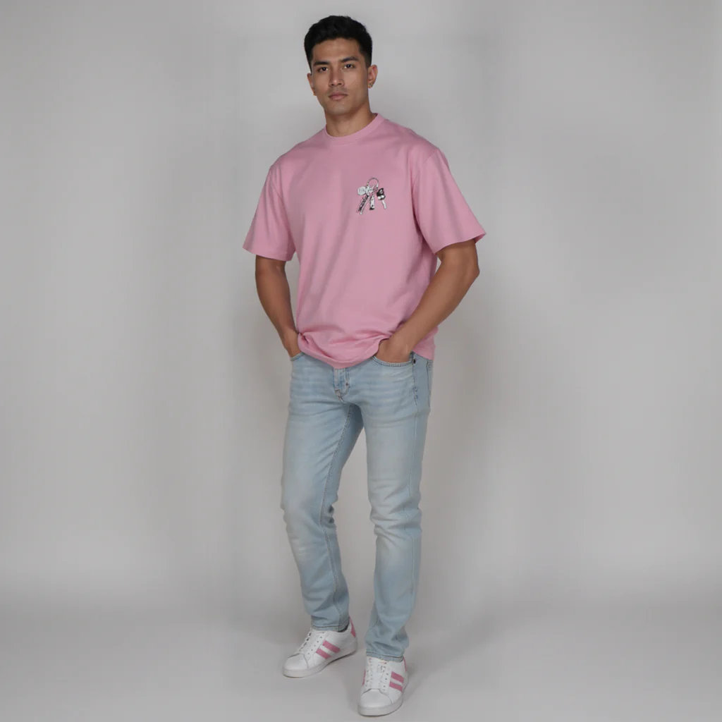 Cotton Oversize Graphic Slogan T-Shirt