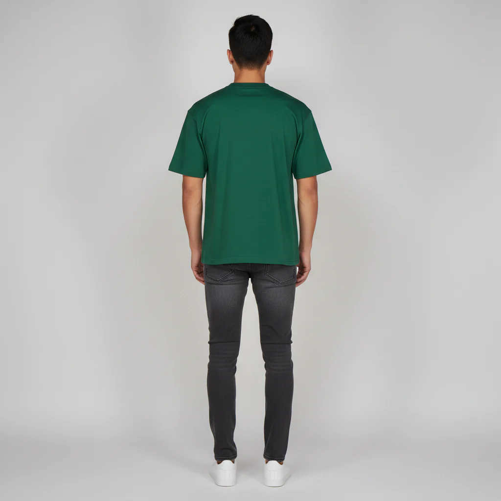 Cotton Oversize Graphic Slogan T-Shirt - Image 3