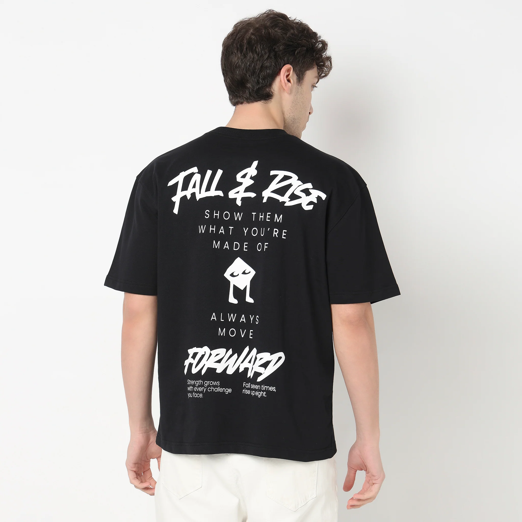 Cotton Oversized Graphic Drip T-Shirt - Image 3