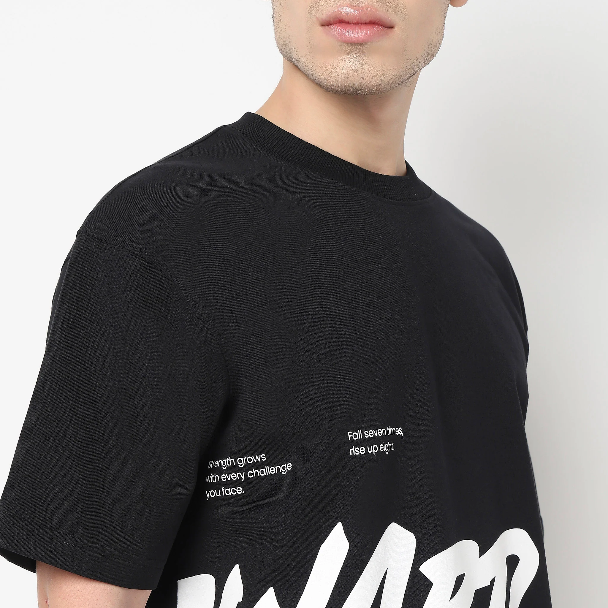 Cotton Oversized Graphic Drip T-Shirt - Image 4
