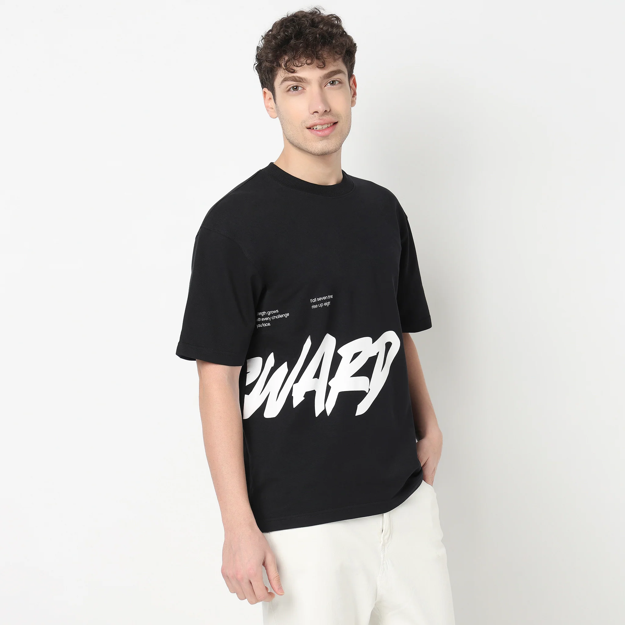 Cotton Oversized Graphic Drip T-Shirt - Image 5