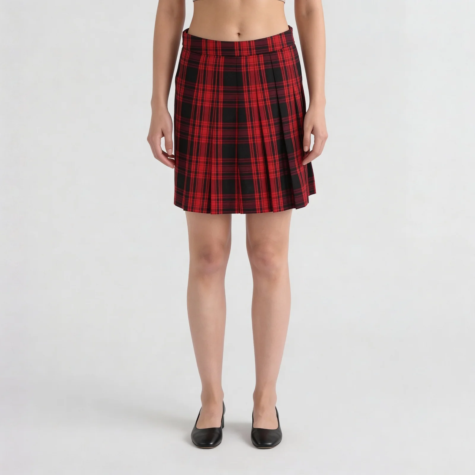 Checkered Above Knee Betty Skirts - Image 2