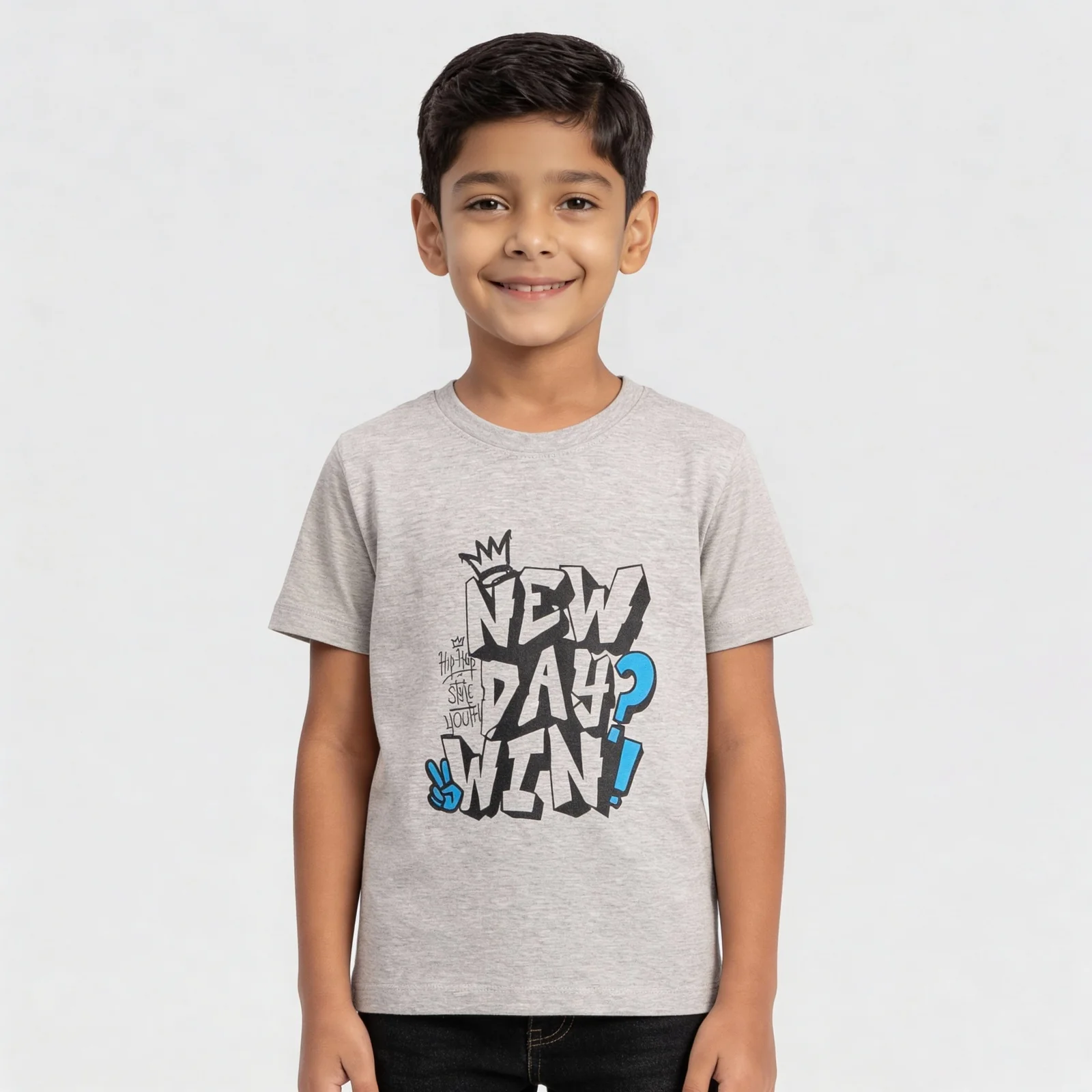 Boys Crew Neck Graphitee - Image 2