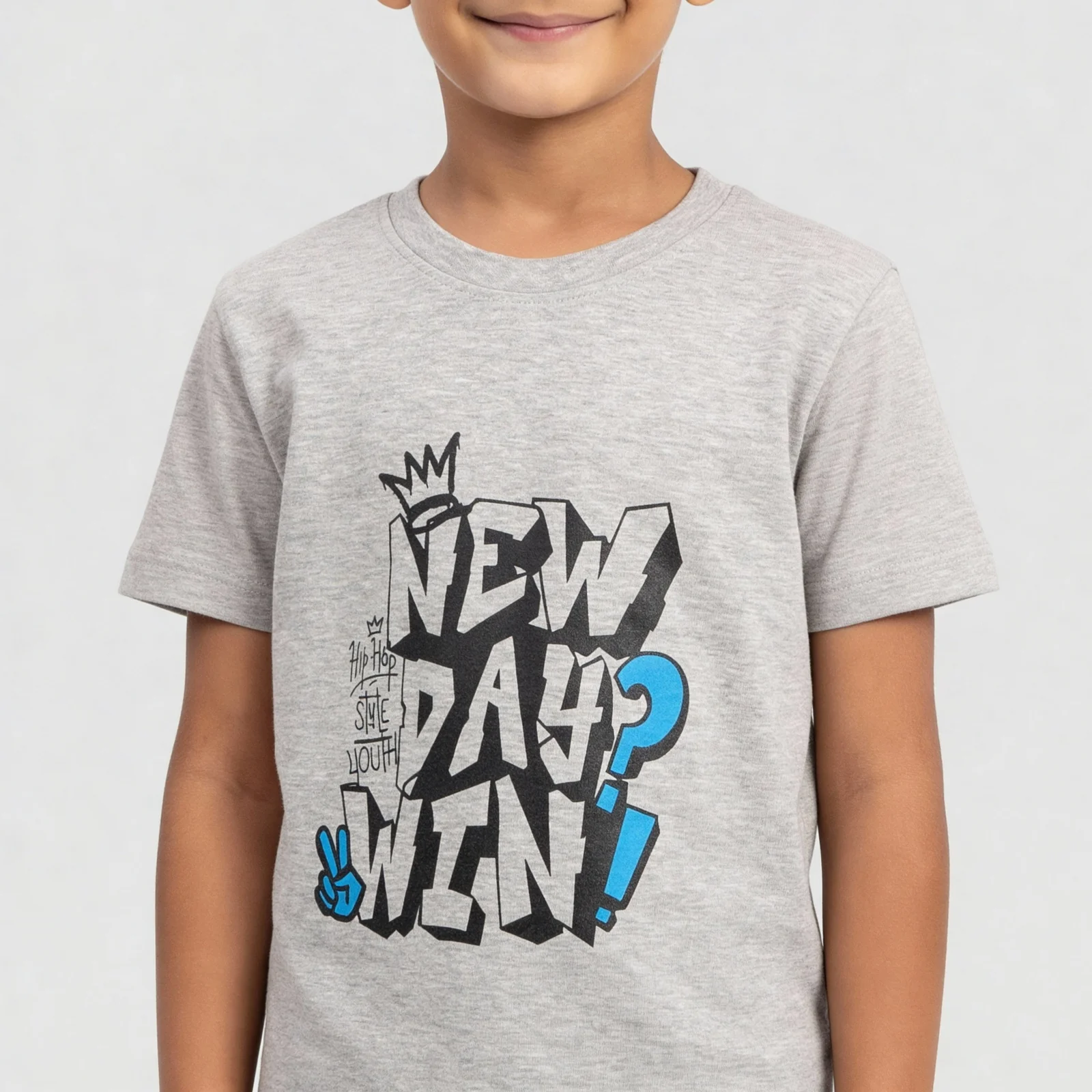 Boys Crew Neck Graphitee - Image 4