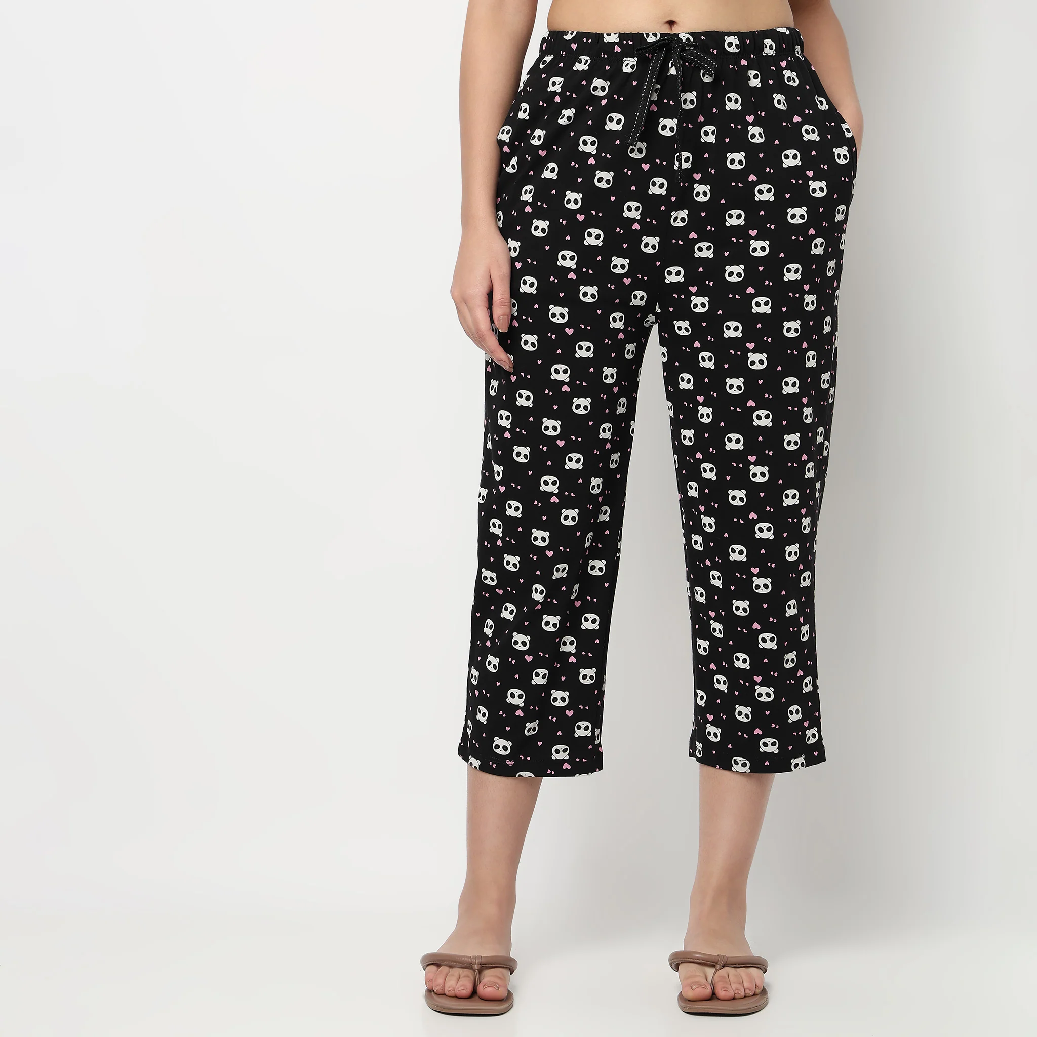 Cotton Printed Core Capri - Image 2