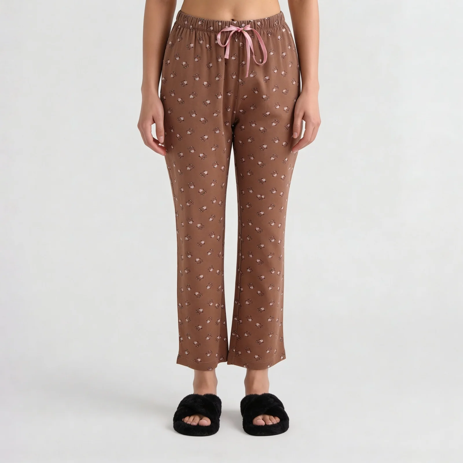 Cotton Animal Print Lounge Pyjama - Image 2