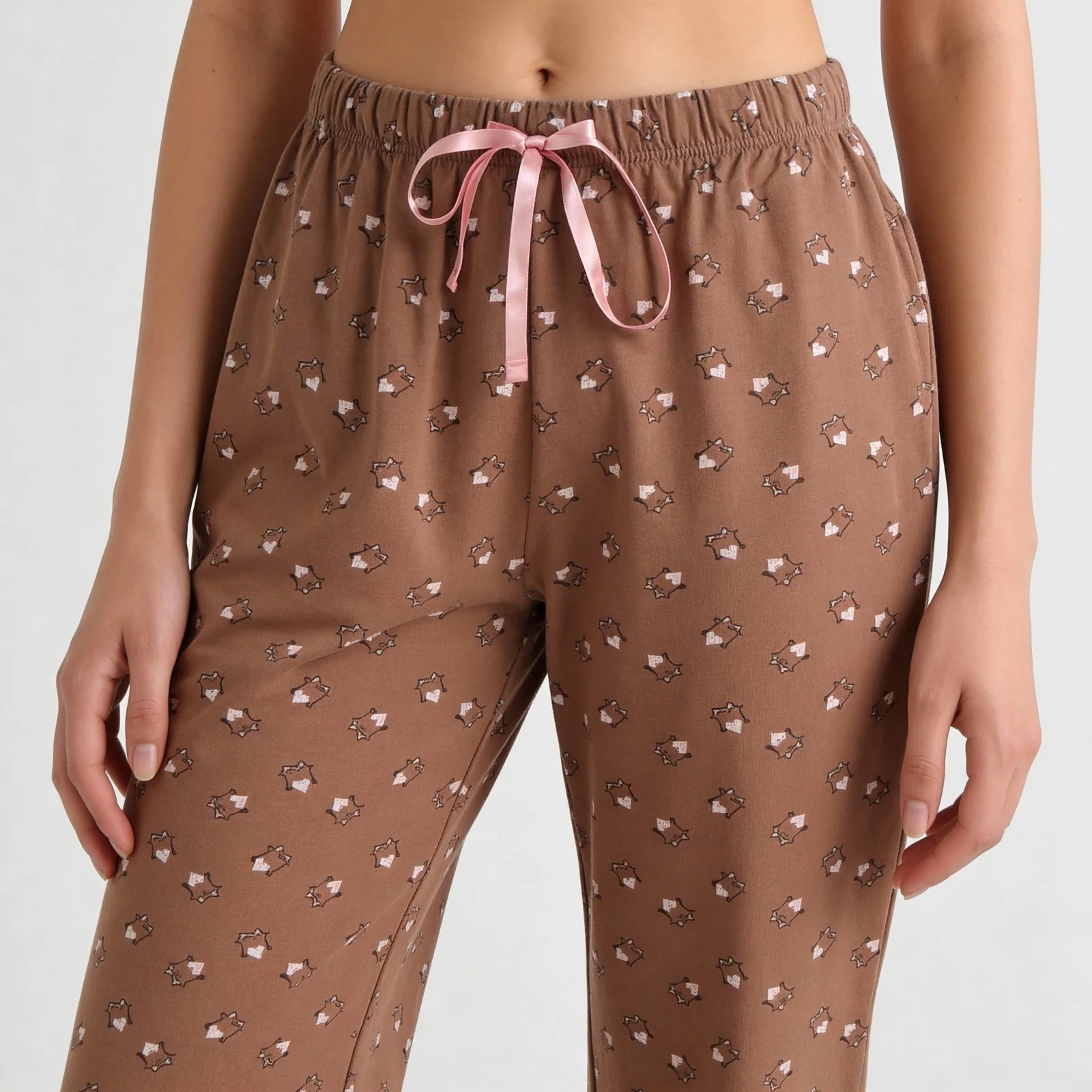 Cotton Animal Print Lounge Pyjama - Image 4