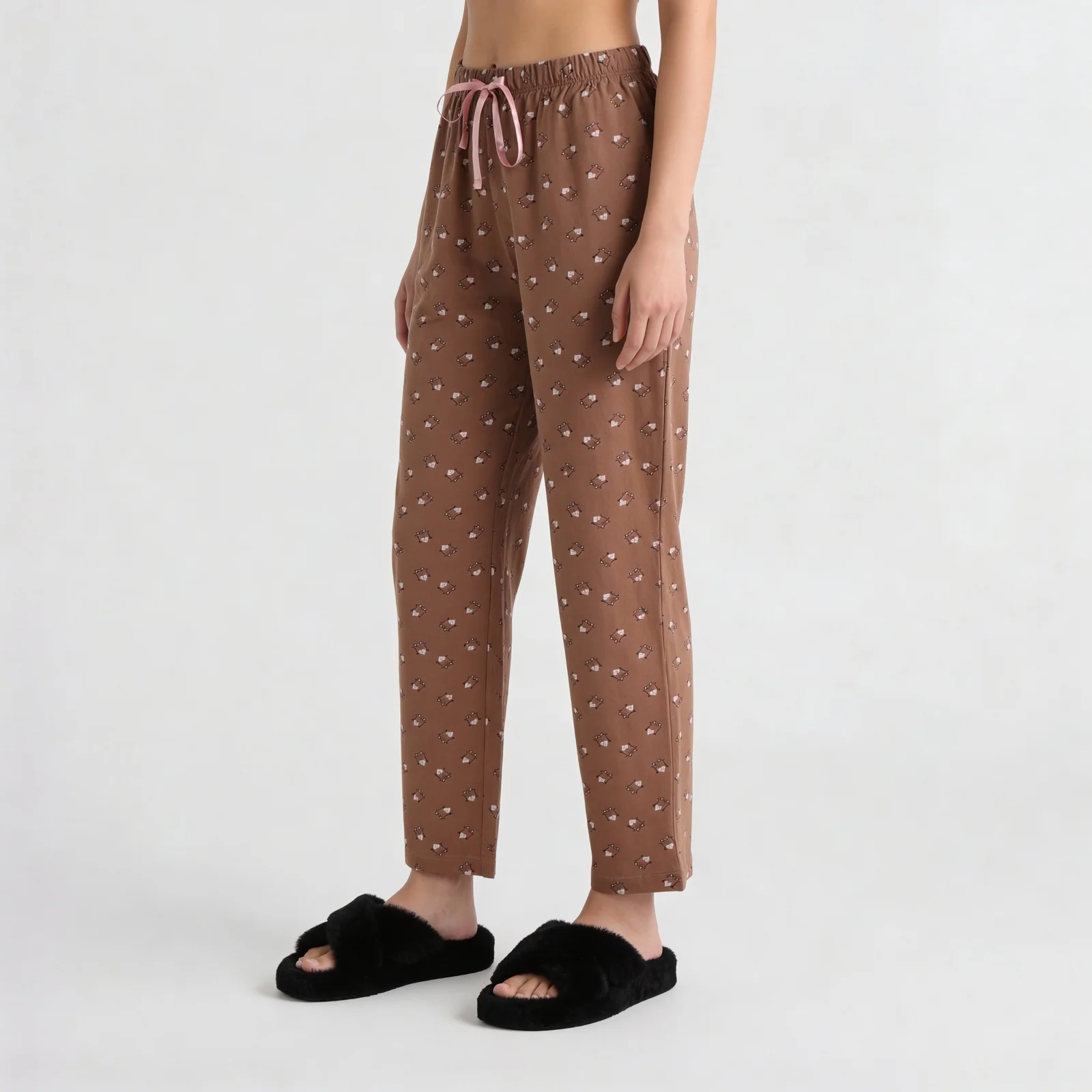 Cotton Animal Print Lounge Pyjama - Image 5