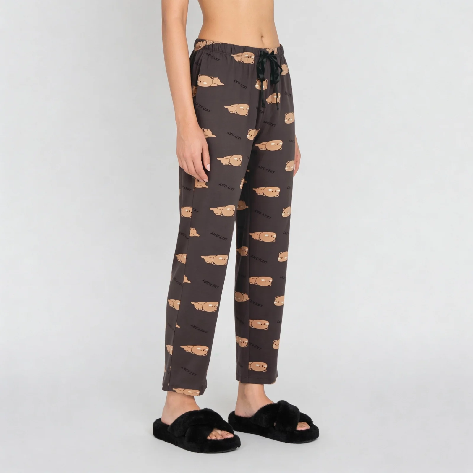 Cotton Animal Print Lounge Pyjama - Image 5