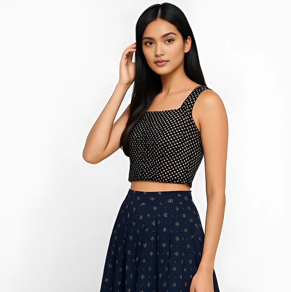 Cotton Printed Crop Top - Image 4