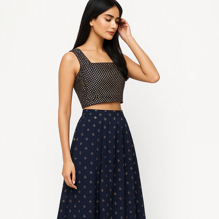 Cotton Printed Crop Top - Image 5