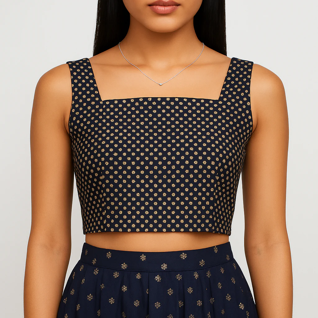 Cotton Printed Crop Top - Image 6