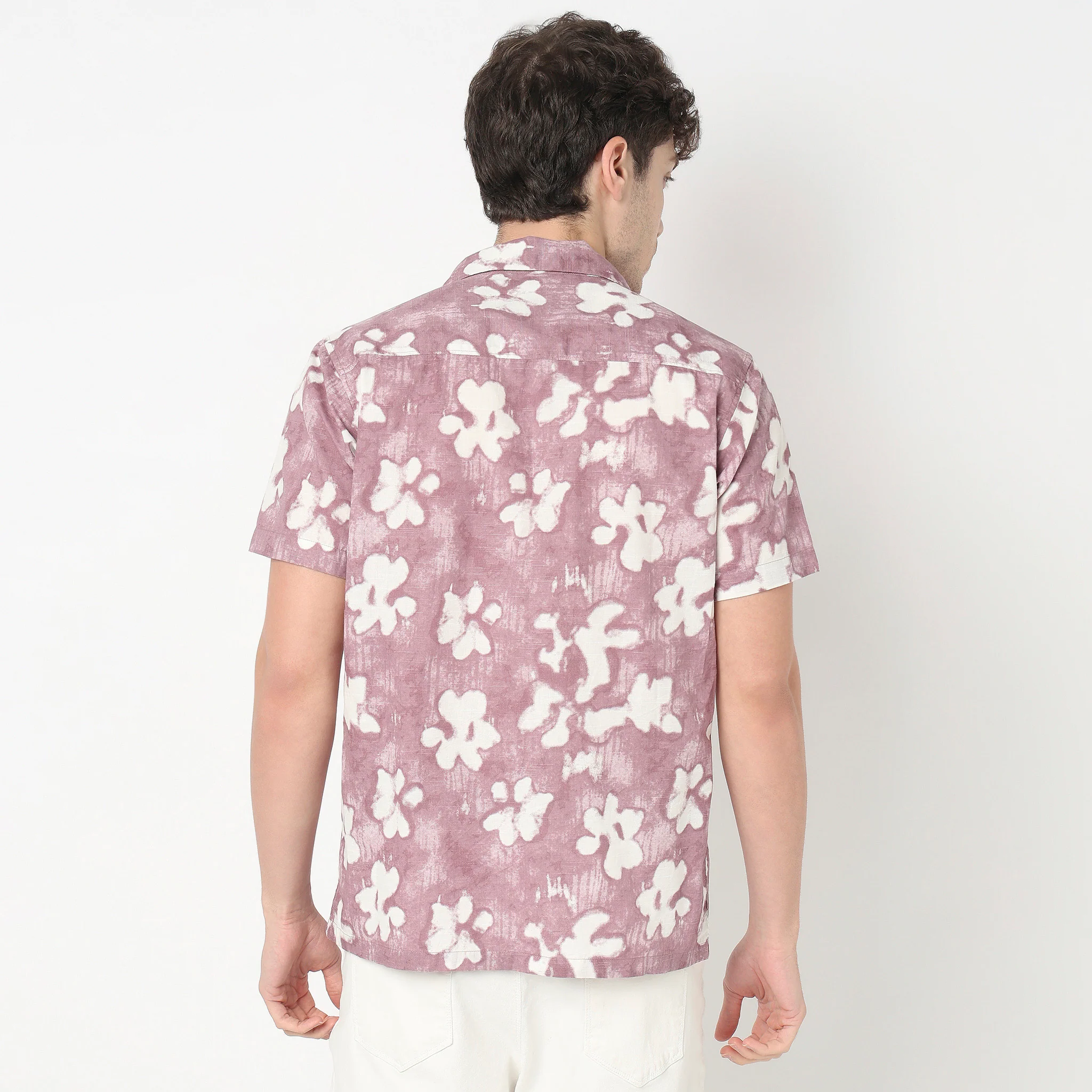 Cotton Printed Cuban Shirt - Image 3
