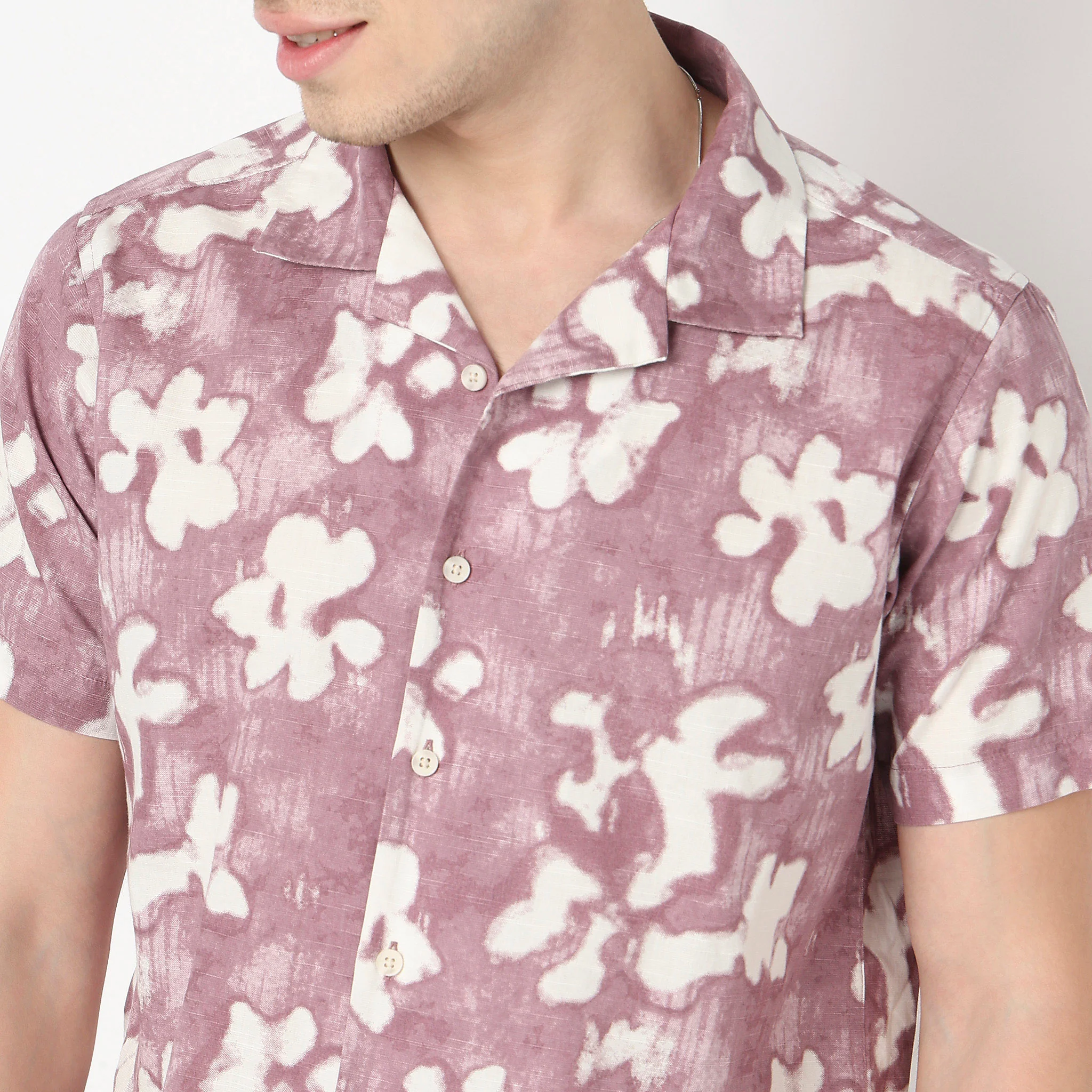 Cotton Printed Cuban Shirt - Image 4