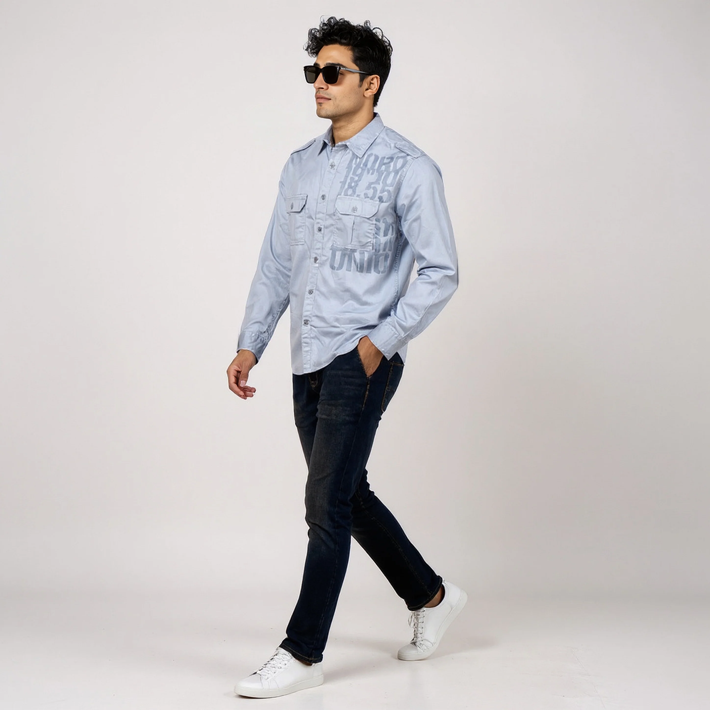 Cotton Printed Expedition Shirt