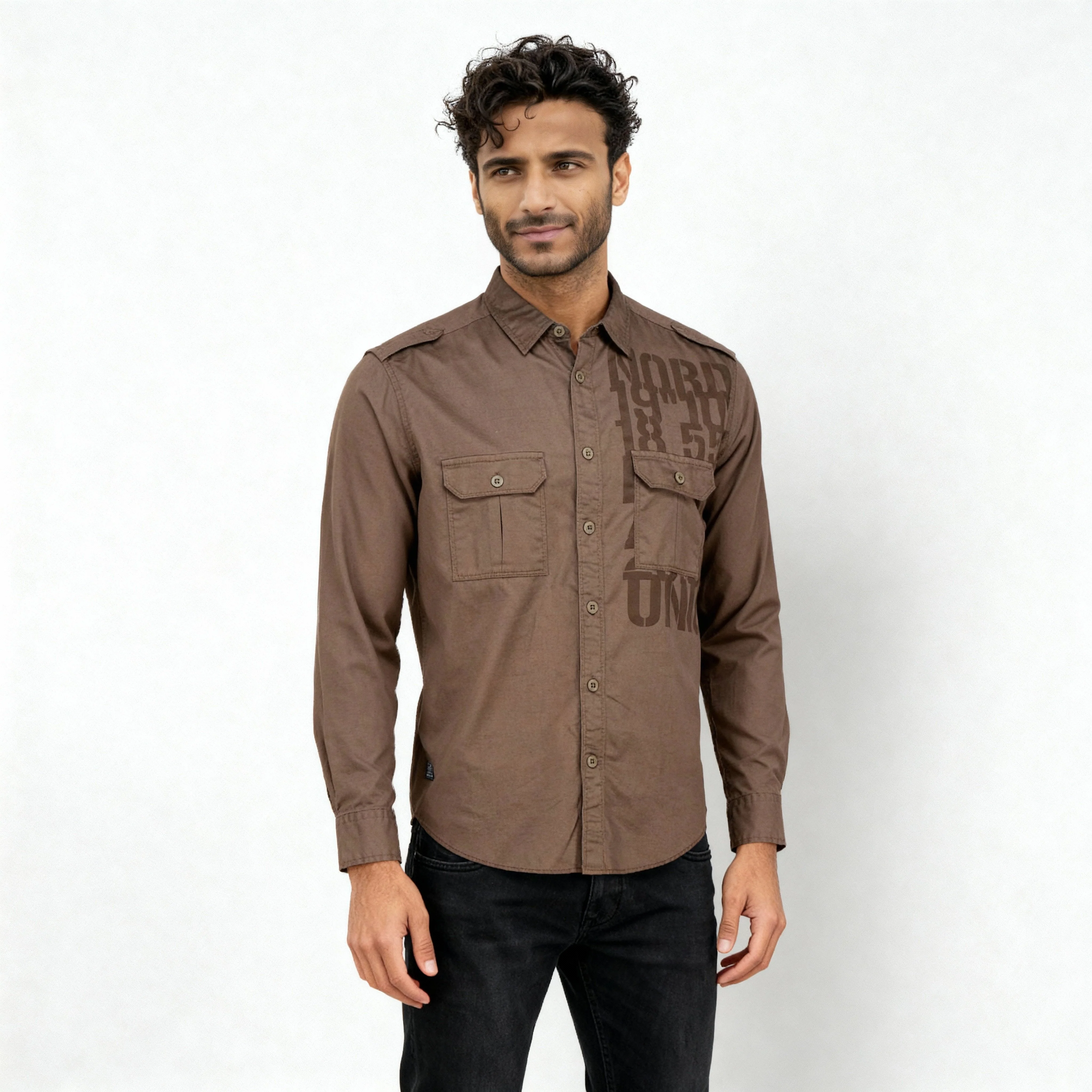 Cotton Printed Expedition Shirt - Image 17