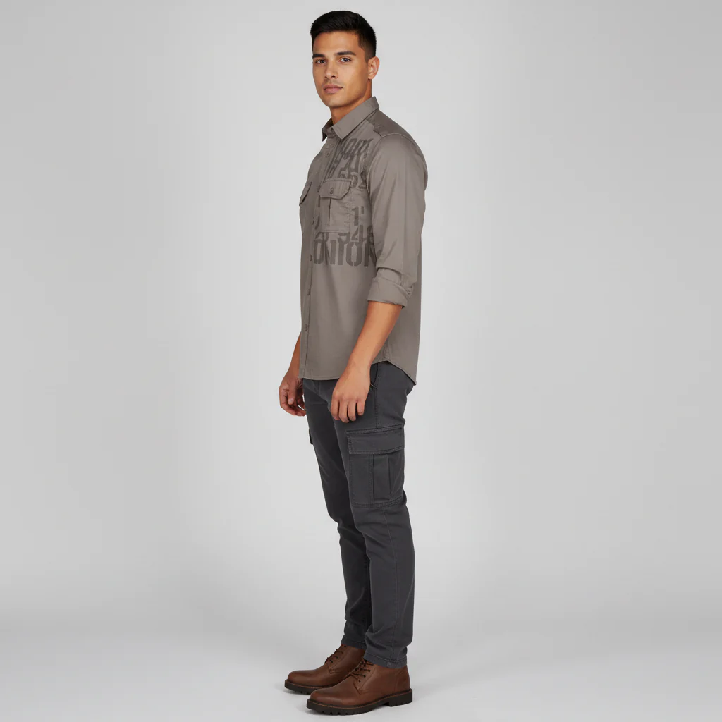 Cotton Printed Expedition Shirt - Image 35