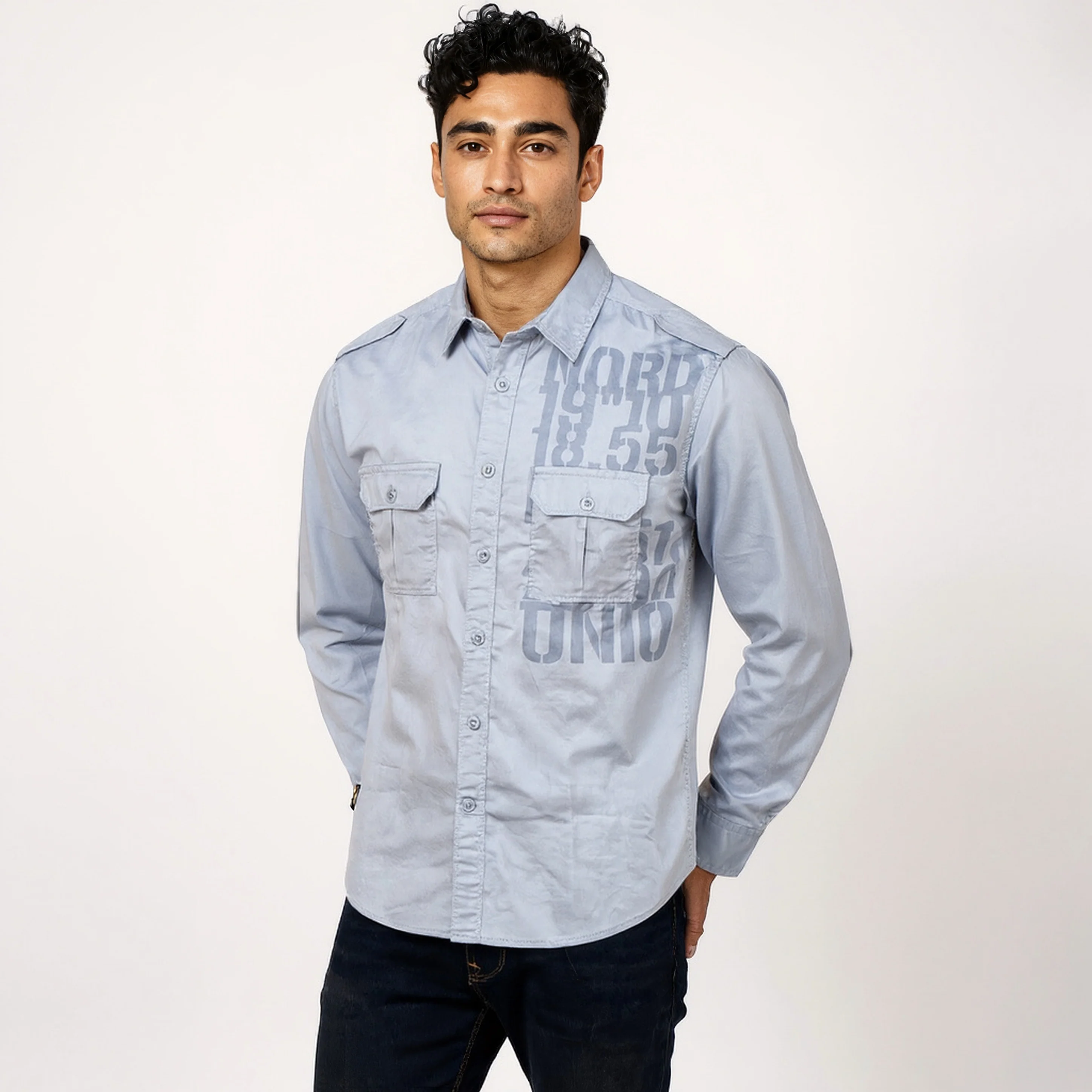Cotton Printed Expedition Shirt - Image 4