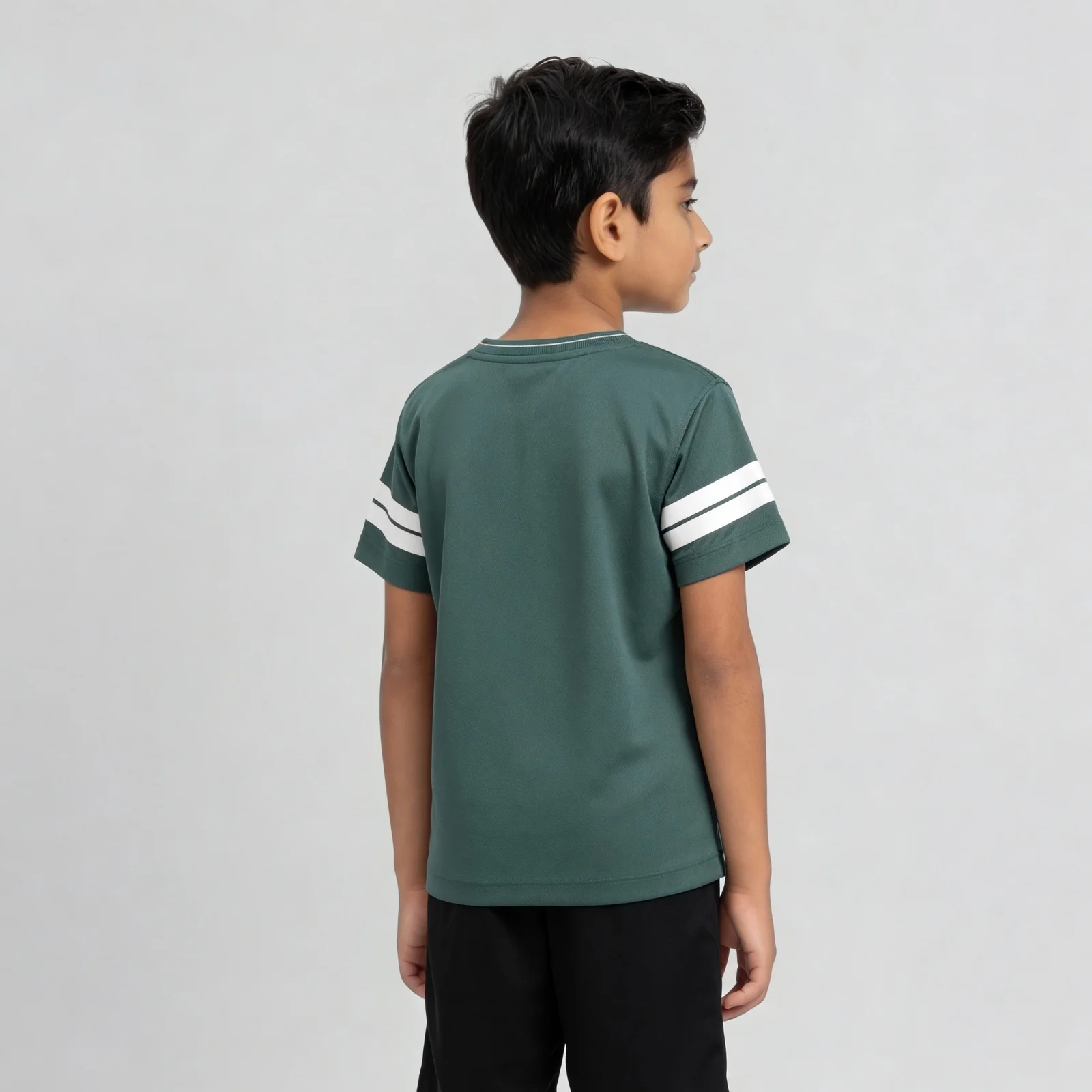 Boys Cotton Printed V-Neck T-Shirt - Image 3