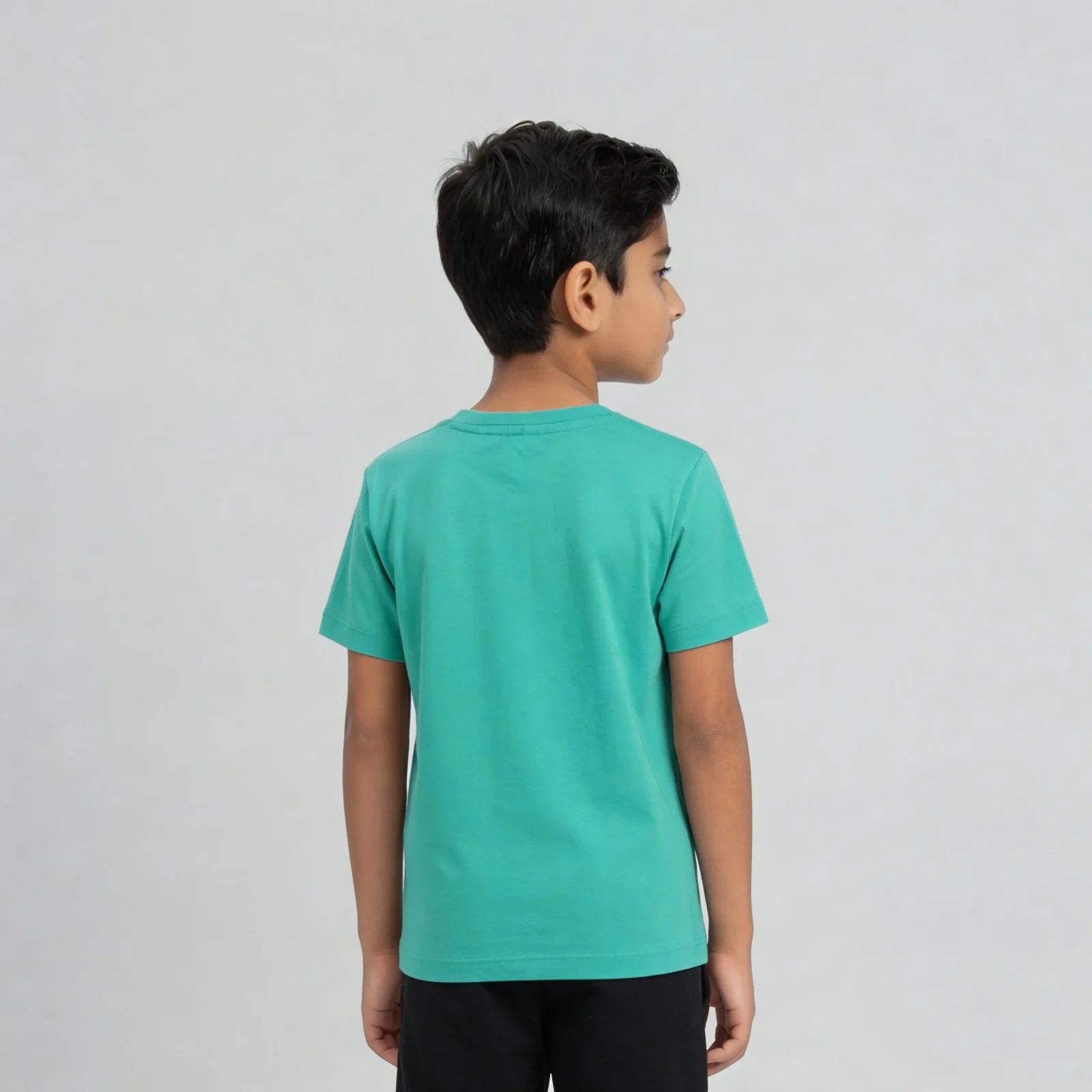 Boys Cotton Printed Crew Neck T-Shirt - Image 2