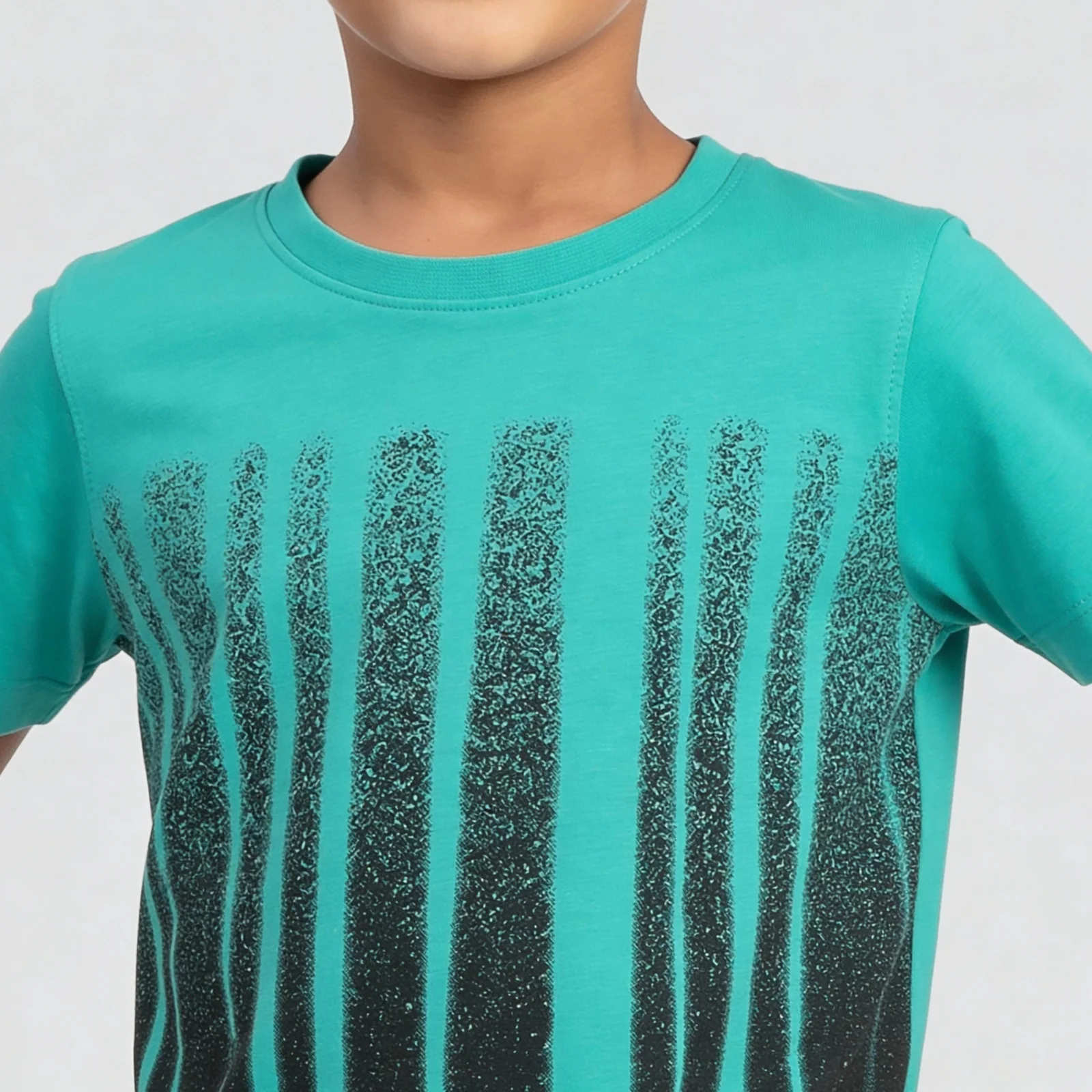 Boys Cotton Printed Crew Neck T-Shirt - Image 3