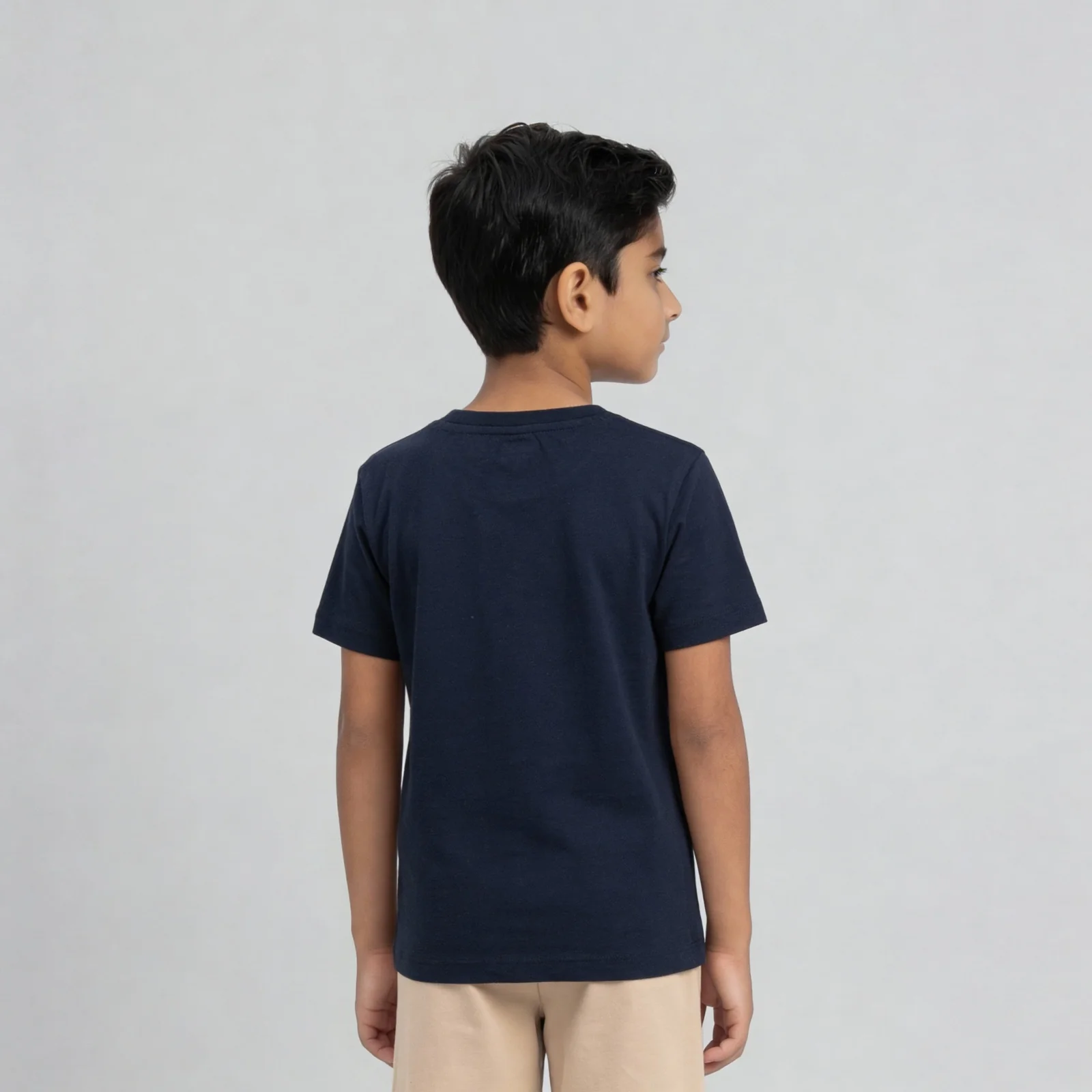 Boys Cotton Printed Crew Neck T-Shirt - Image 3