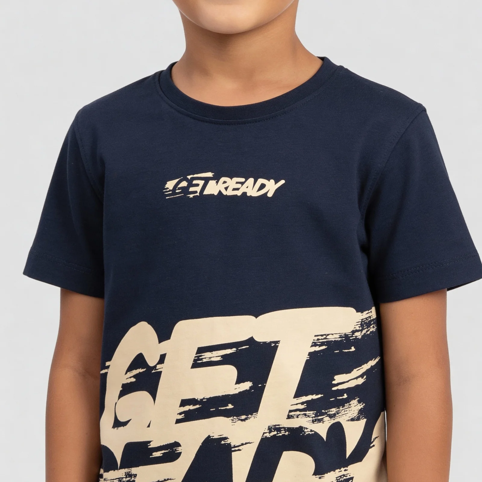 Boys Cotton Printed Crew Neck T-Shirt - Image 4