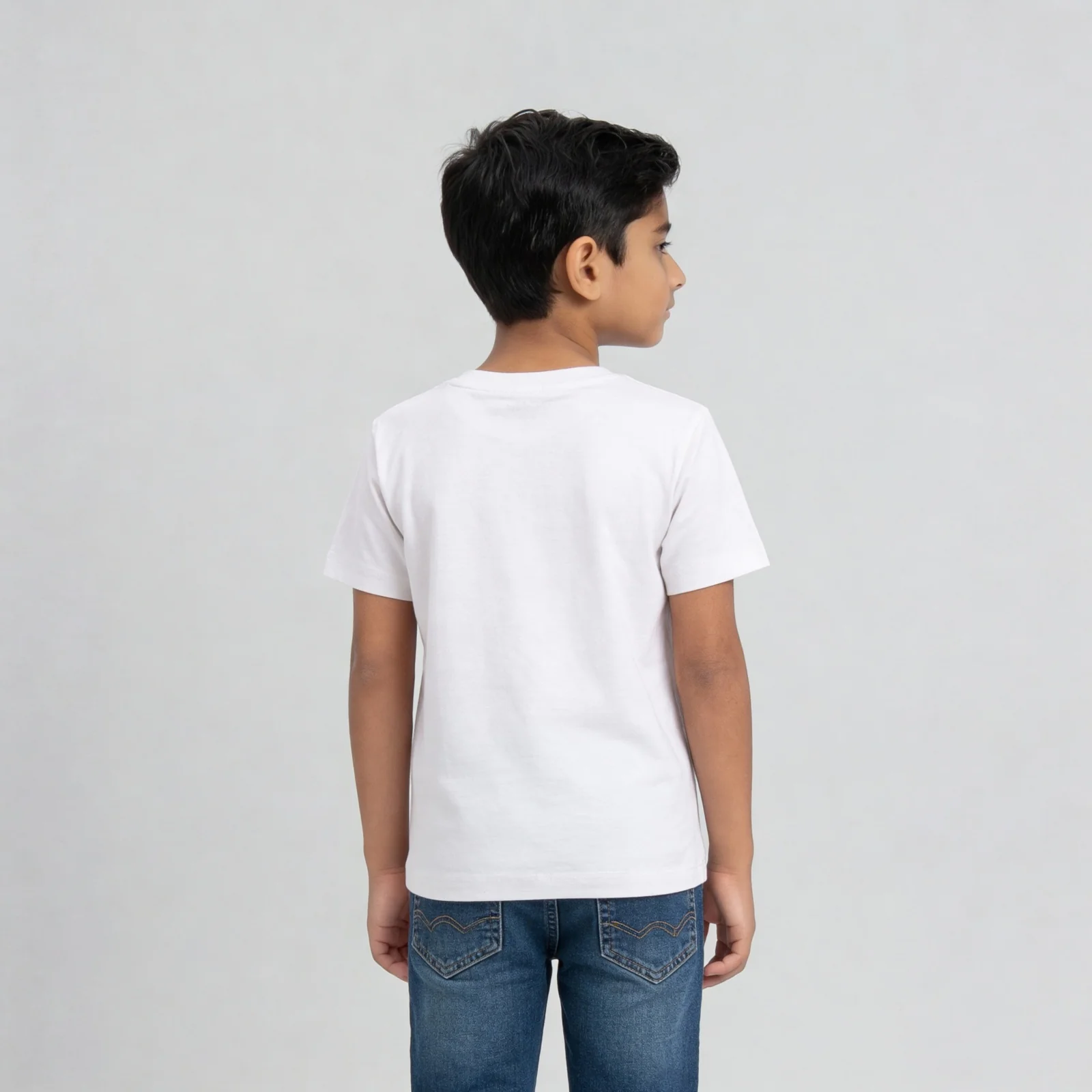 Boys Cotton Printed Crew Neck T-Shirt - Image 3